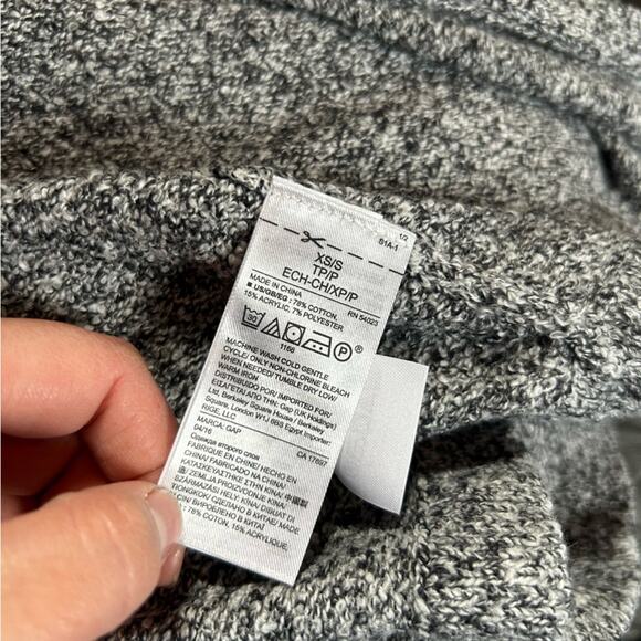 NWT Gap Heather Gray Open Front Half Sleeve Cardigan Sweater Size XS/Small - Picture 5 of 5